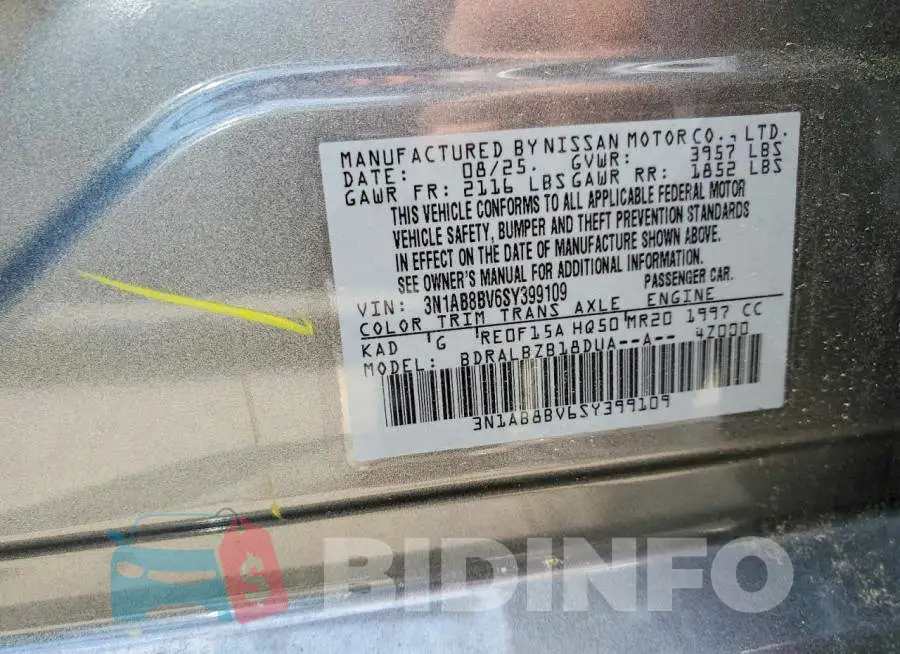 3N1AB8BV6SY399109 Photo# 13