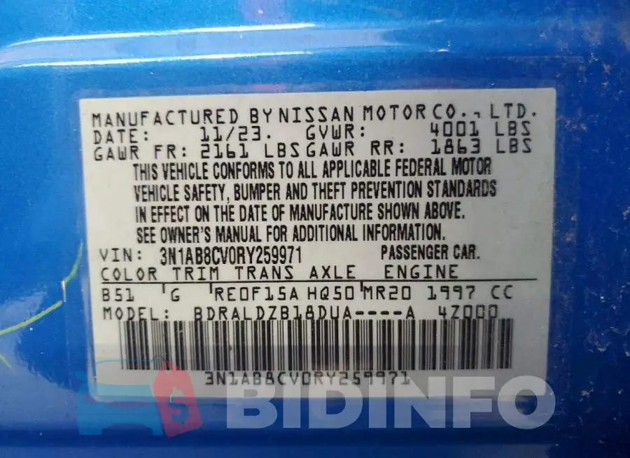 3N1AB8CV0RY259971 Photo# 12