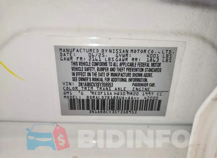3N1AB8CV3SY358953 Photo# 12