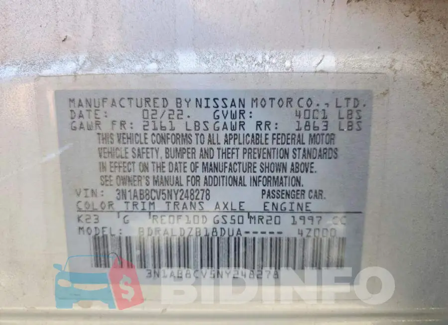3N1AB8CV5NY248278 Photo# 12
