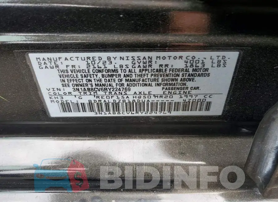 3N1AB8CV6RY224769 Photo# 12
