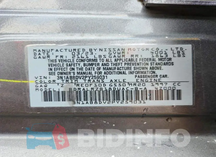 3N1AB8DV2PY259031 Photo# 12