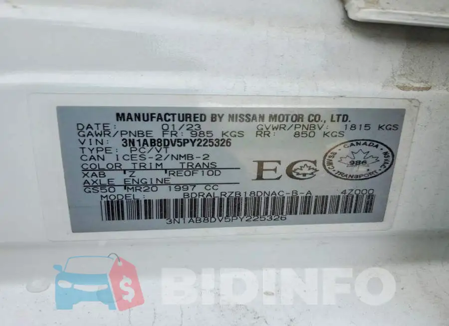 3N1AB8DV5PY225326 Photo# 12