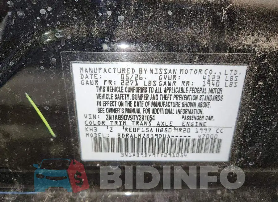 3N1AB9DV9TY291054 Photo# 12