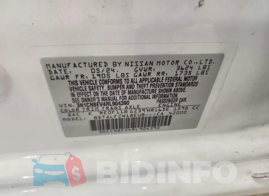 3N1CN8EV4RL904390 Photo# 12