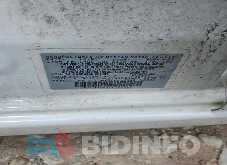 3N1CN8EV9ML921467 Photo# 12