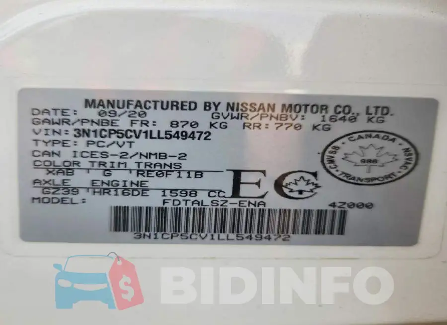 3N1CP5CV1LL549472 Photo# 13