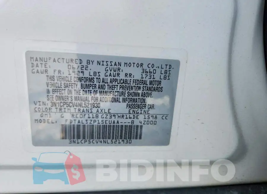 3N1CP5CV4NL521930 Photo# 12
