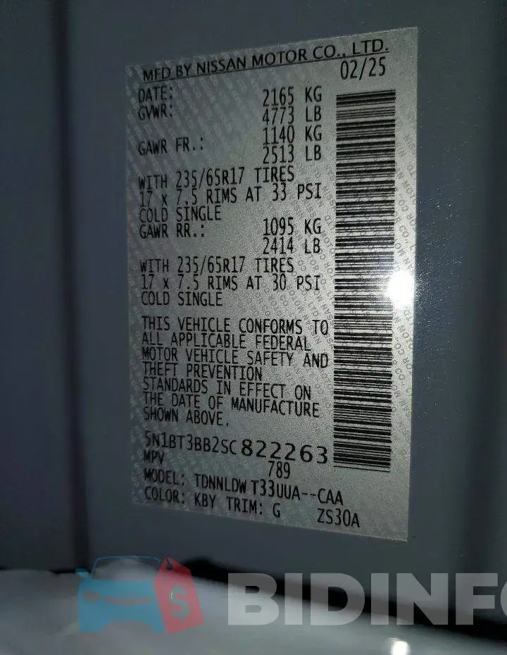 5N1BT3BB2SC822263 Photo# 13