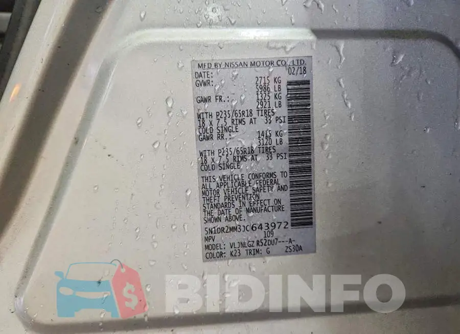 5N1DR2MM3JC643972 Photo# 14
