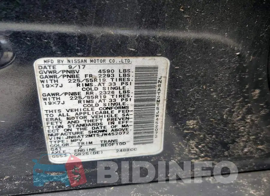 JN8AT2MT5JW452072 Photo# 13