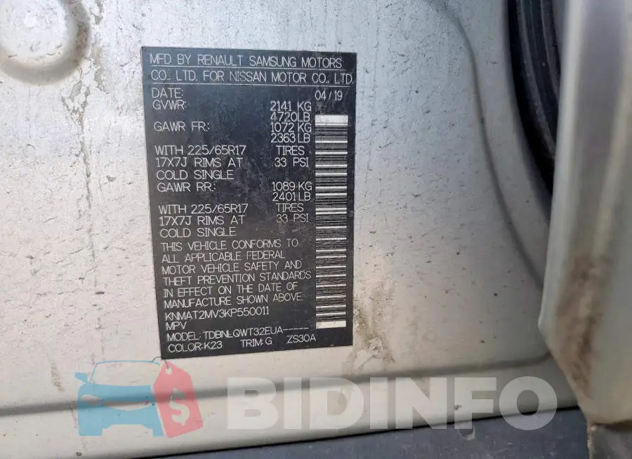 KNMAT2MV3KP550011 Photo# 14