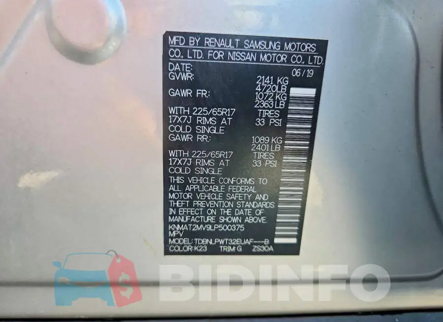 KNMAT2MV9LP500375 Photo# 13