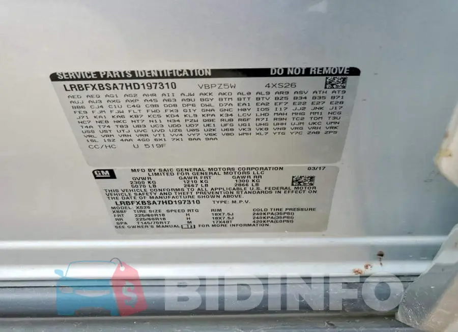 LRBFXBSA7HD197310 Photo# 12
