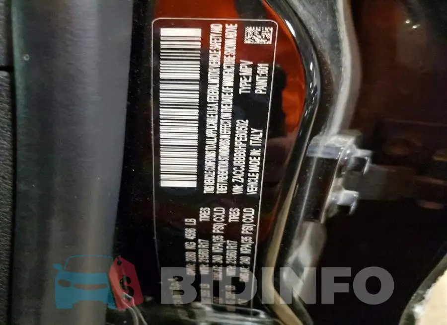 ZACCJBBB6HPE60502 Photo# 12