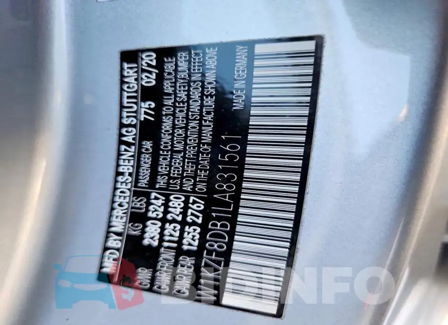 W1KZF8DB1LA831561 Photo# 12