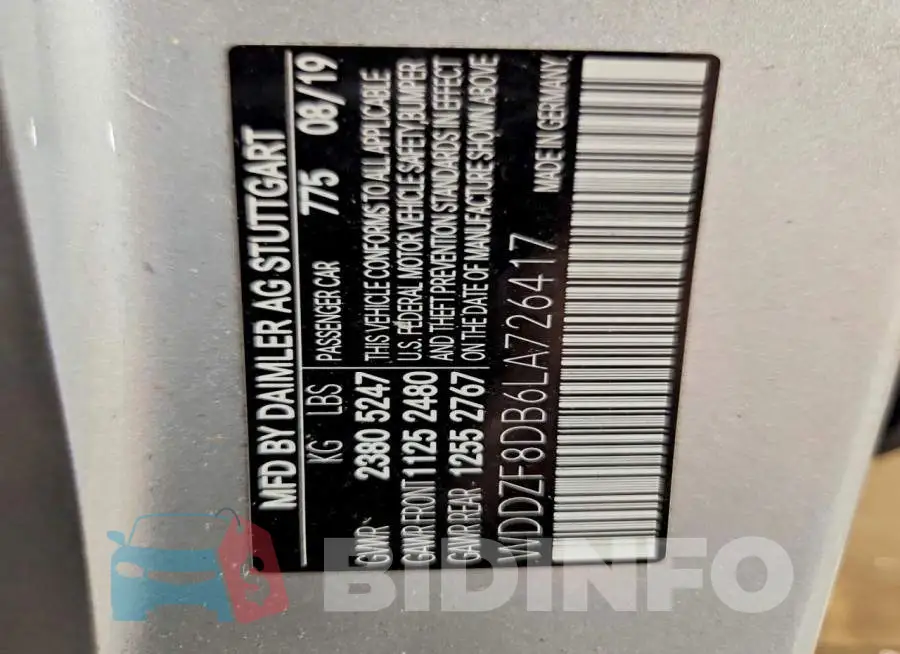 WDDZF8DB6LA726417 Photo# 12