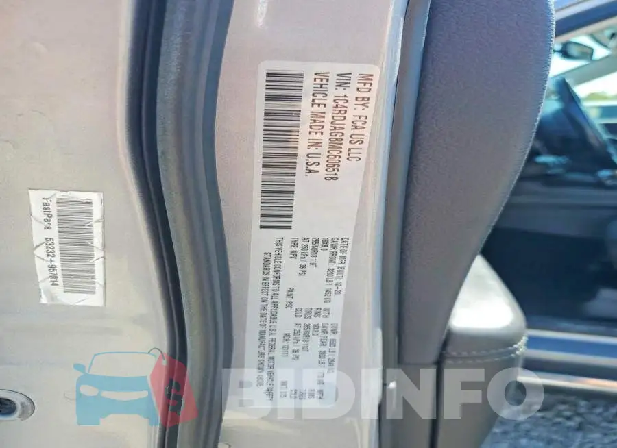 1C4RDJAG8MC606518 Photo# 14