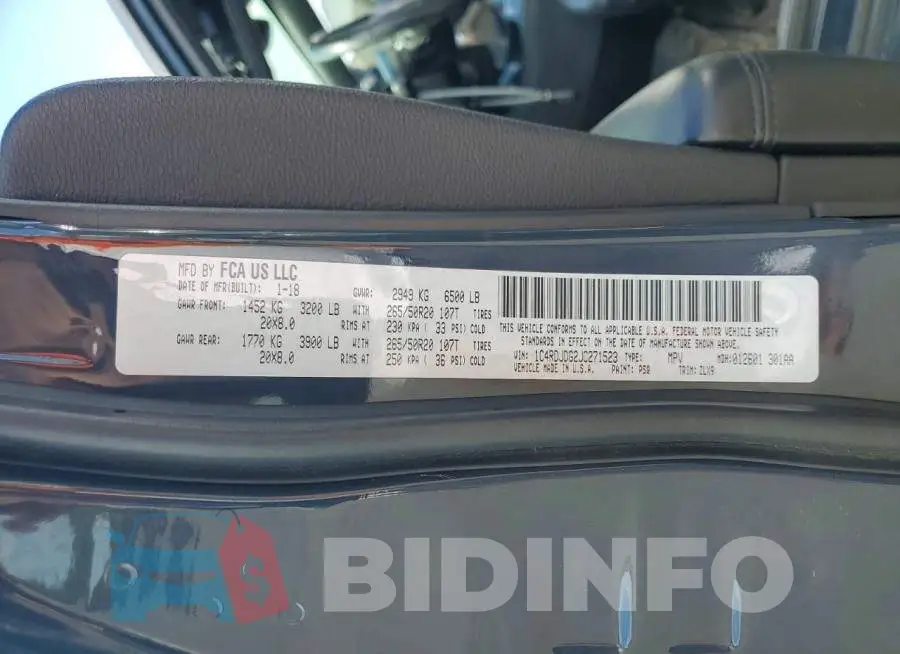 1C4RDJDG2JC271523 Photo# 13