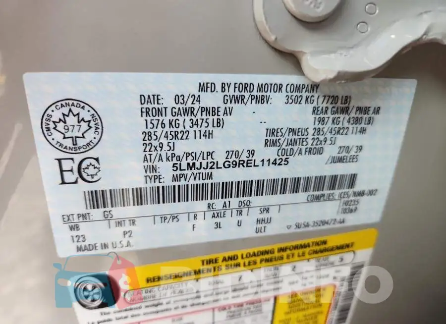 5LMJJ2LG9REL11425 Photo# 14