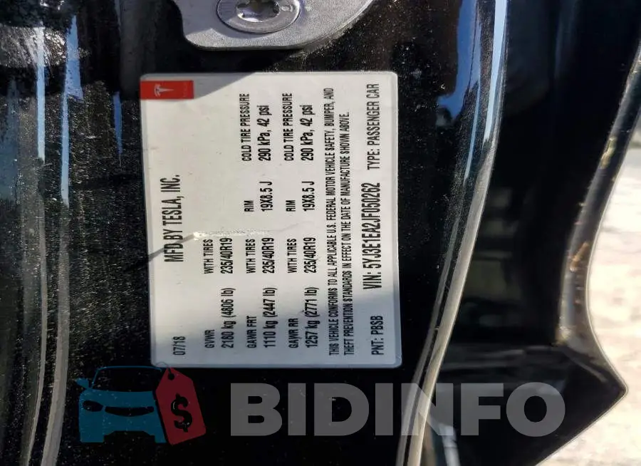 5YJ3E1EA2JF050262 Photo# 12