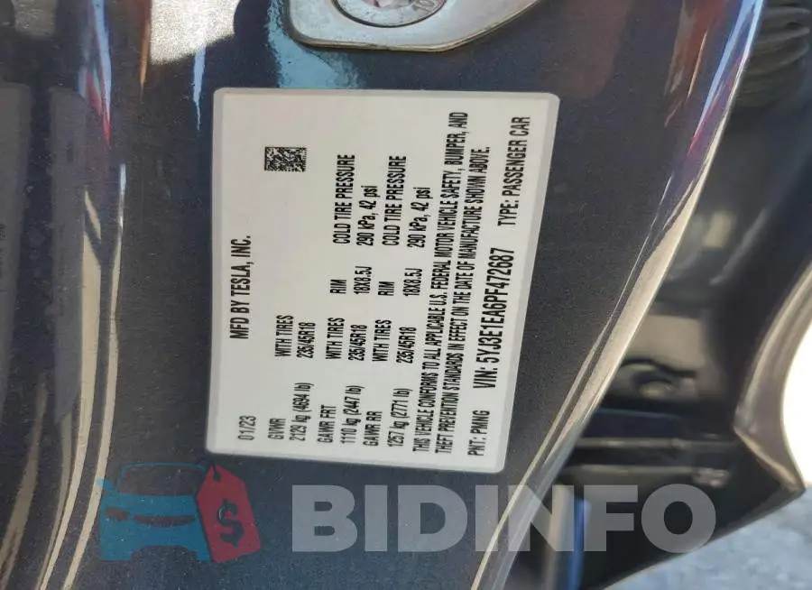 5YJ3E1EA6PF472687 Photo# 12