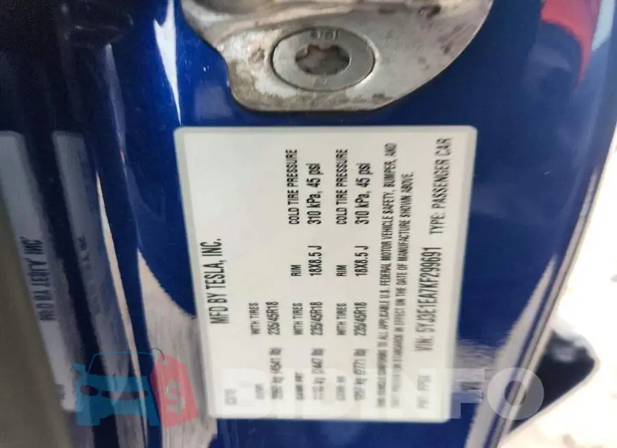 5YJ3E1EA7KF299691 Photo# 12