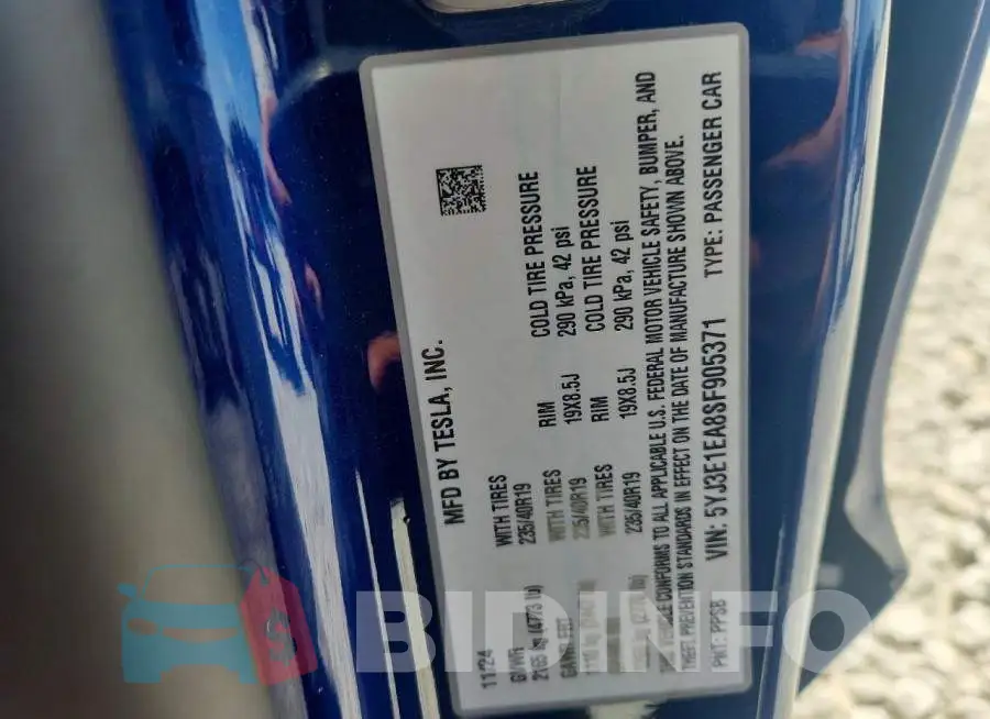 5YJ3E1EA8SF905371 Photo# 12