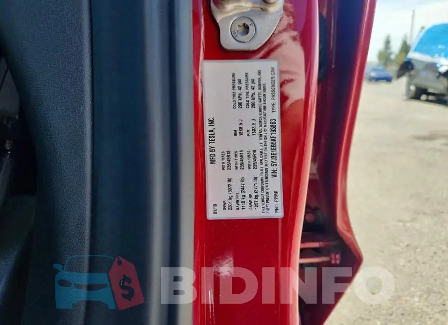 5YJ3E1EB5KF193863 Photo# 12