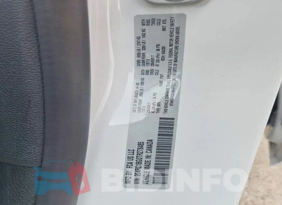 2C4RC1BG0TR278485 Photo# 13
