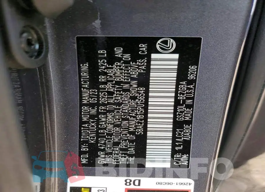 58AEZ1B15PU156548 Photo# 12