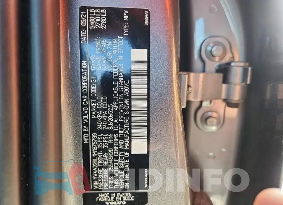 YV4A22RL1M1875799 Photo# 14