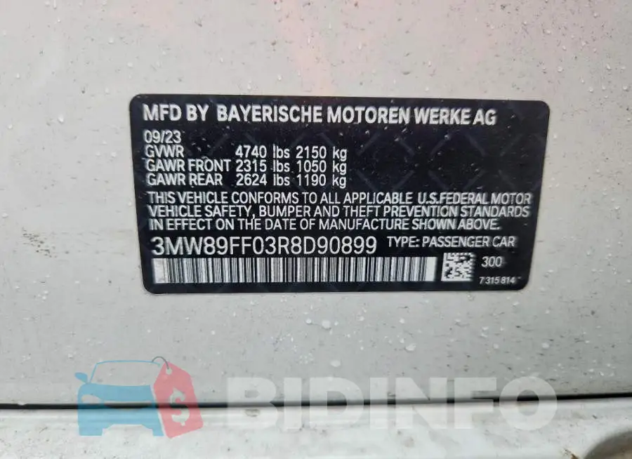 3MW89FF03R8D90899 Photo# 12