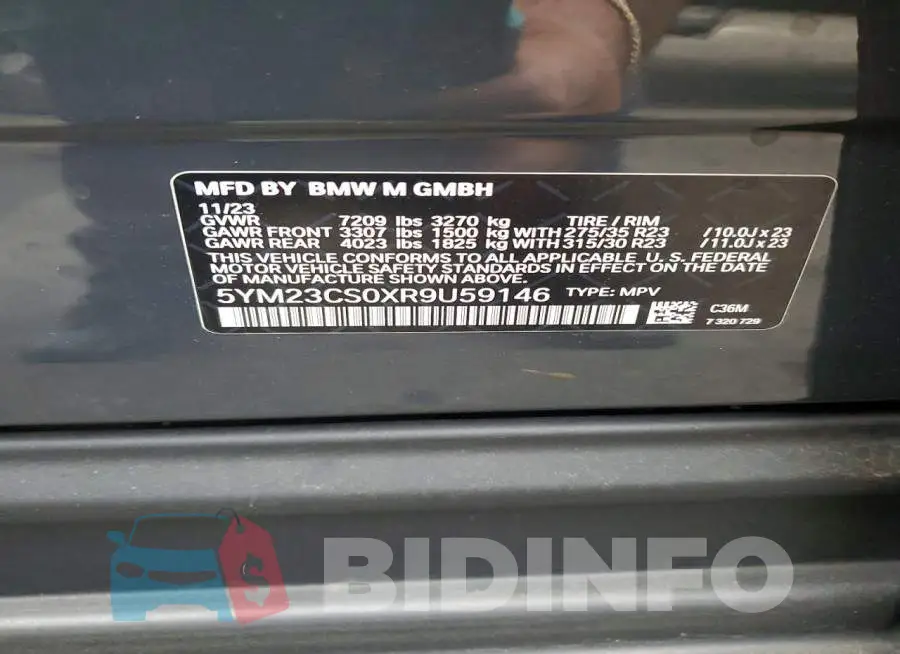 5YM23CS0XR9U59146 Photo# 13