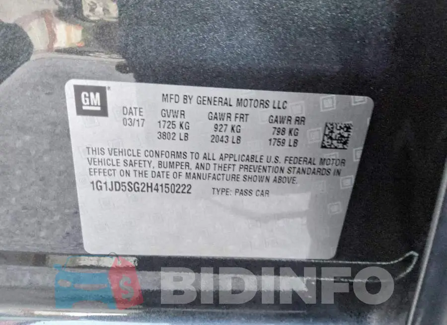 1G1JD5SG2H4150222 Photo# 12