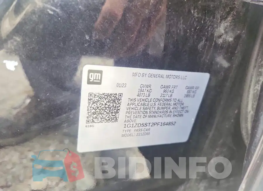1G1ZD5ST2PF164852 Photo# 12
