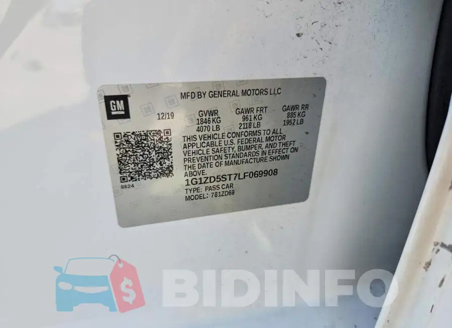 1G1ZD5ST7LF069908 Photo# 12