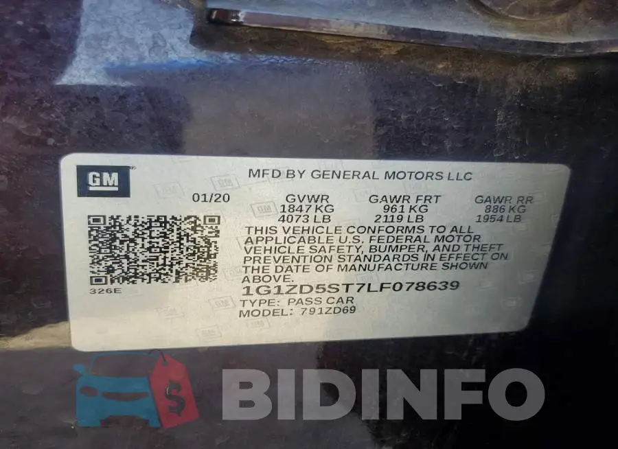 1G1ZD5ST7LF078639 Photo# 12