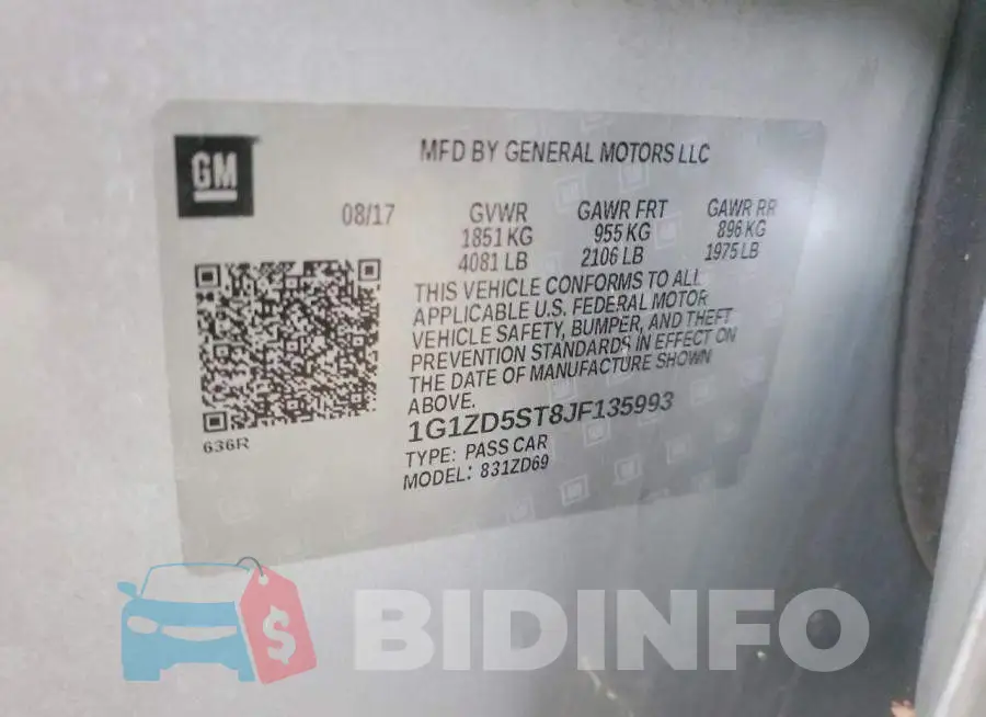 1G1ZD5ST8JF135993 Photo# 12