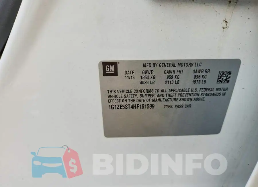 1G1ZE5ST4HF181599 Photo# 13