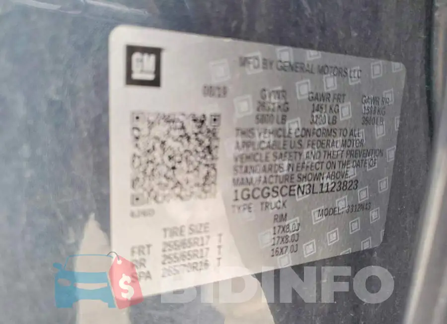 1GCGSCEN3L1123823 Photo# 12