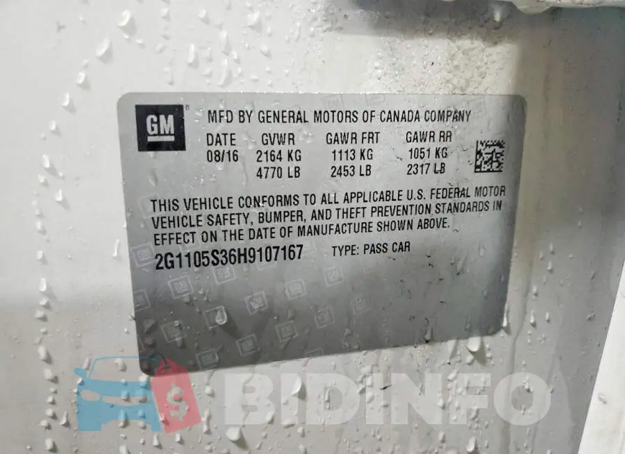 2G1105S36H9107167 Photo# 13