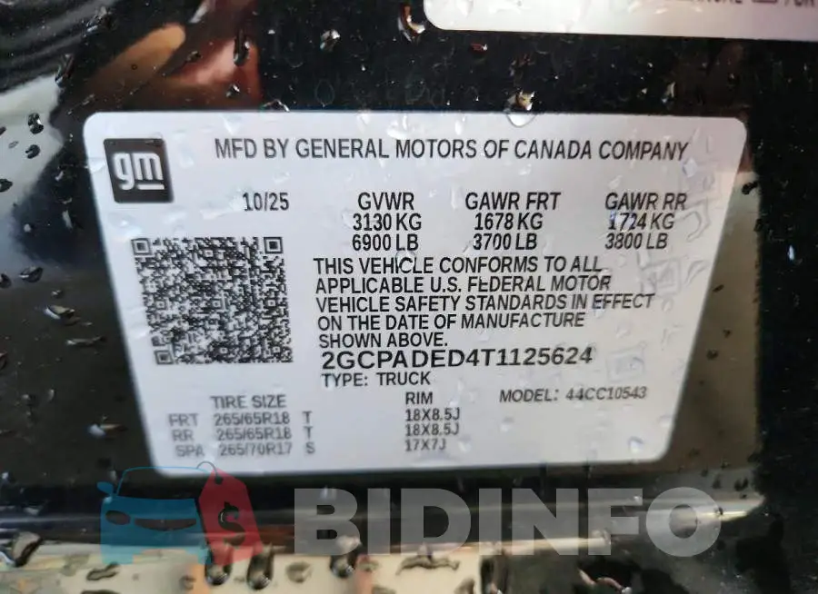 2GCPADED4T1125624 Photo# 12