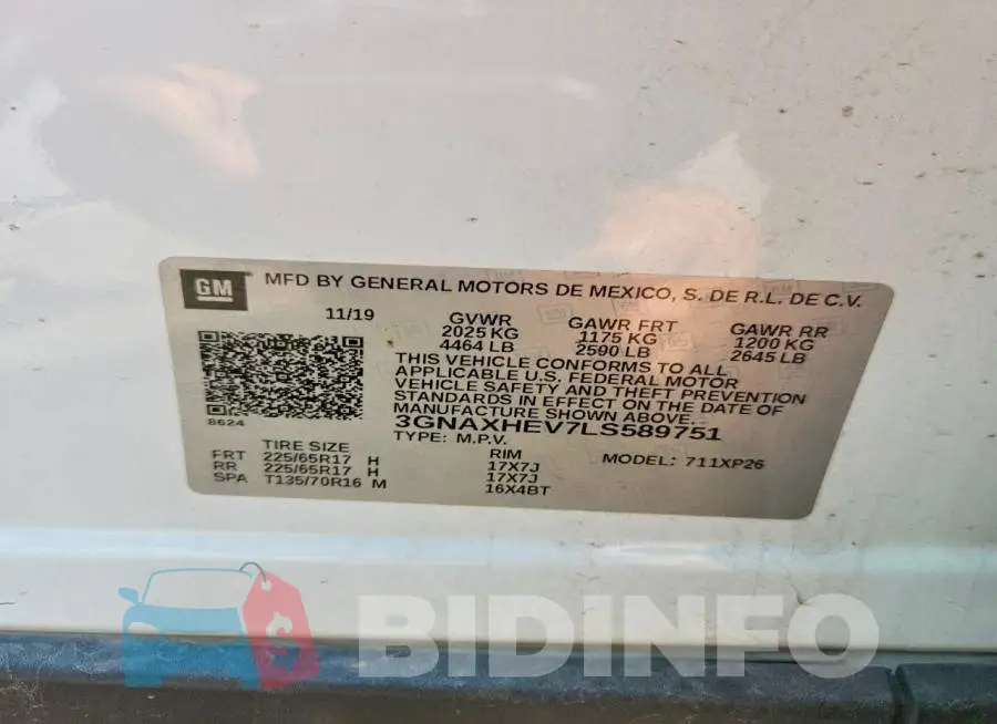 3GNAXHEV7LS589751 Photo# 14