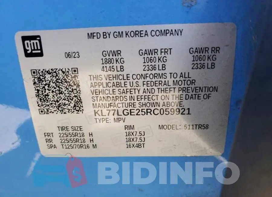 KL77LGE25RC059921 Photo# 13