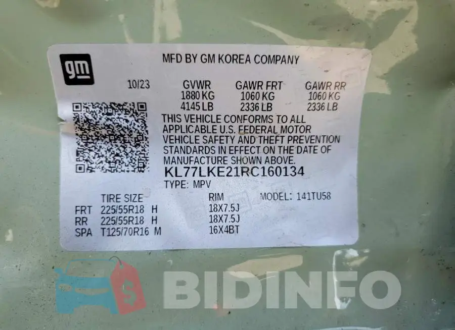 KL77LKE21RC160134 Photo# 12