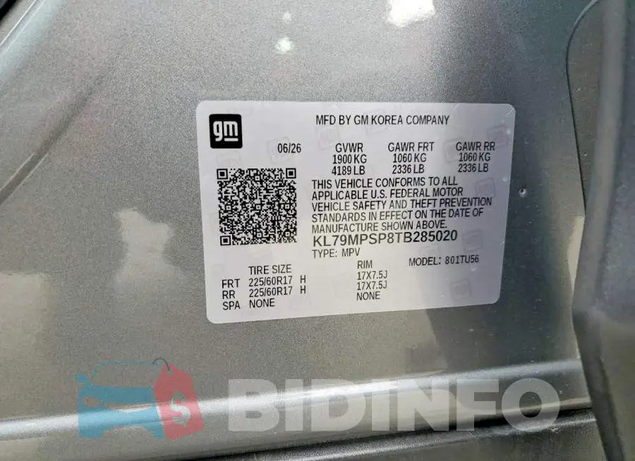 KL79MPSP8TB285020 Photo# 12