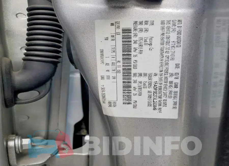1FADP3E27JL283849 Photo# 12