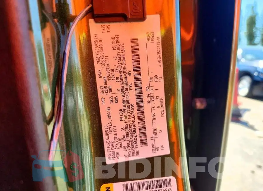 1FMDE5BH6NLB75518 Photo# 13