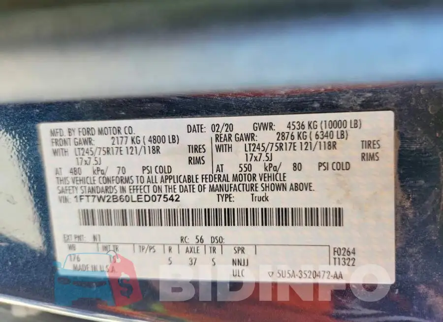 1FT7W2B60LED07542 Photo# 12